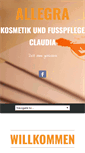Mobile Screenshot of kosmetik-claudia.ch